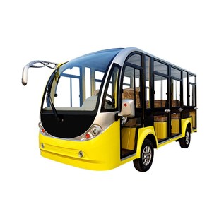 观光车售楼处看房车接待车电动摆渡游览车 23座中巴封闭款