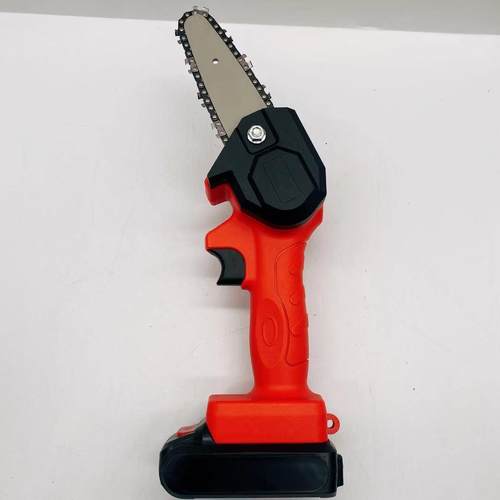 4寸小型充电式锂电锯园林伐木修剪电动锯锂电电链锯迷你电锯