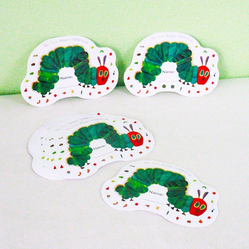 奖励积分卡好饿的毛毛虫打孔卡片儿童好习惯养成自律卡教具幼儿园