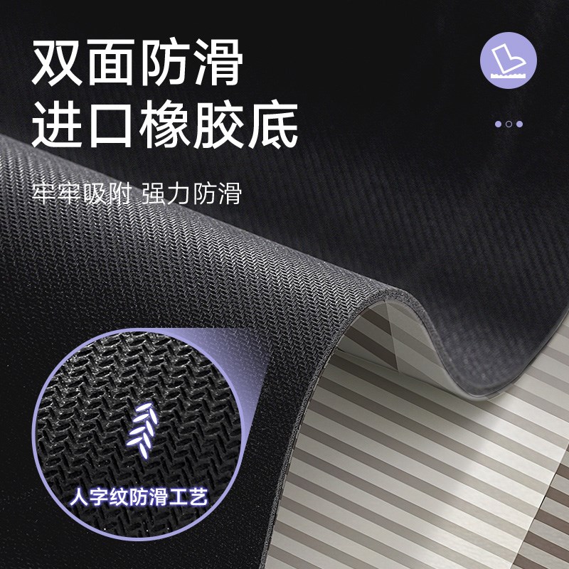 大江地垫厨房专用耐脏长条地毯简约防油防污家用脚垫可擦免洗垫子