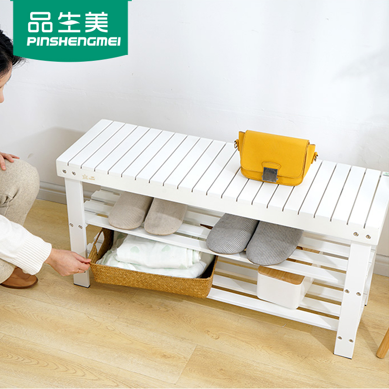 换鞋凳家用门口鞋柜穿鞋凳网红白色小户型可坐进门鞋架入门鞋凳子