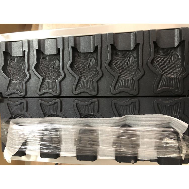 商用开口鲷鱼烧机电热鱼饼机韩式冰激凌鲷鱼烧五条开口鲷鱼烧机器