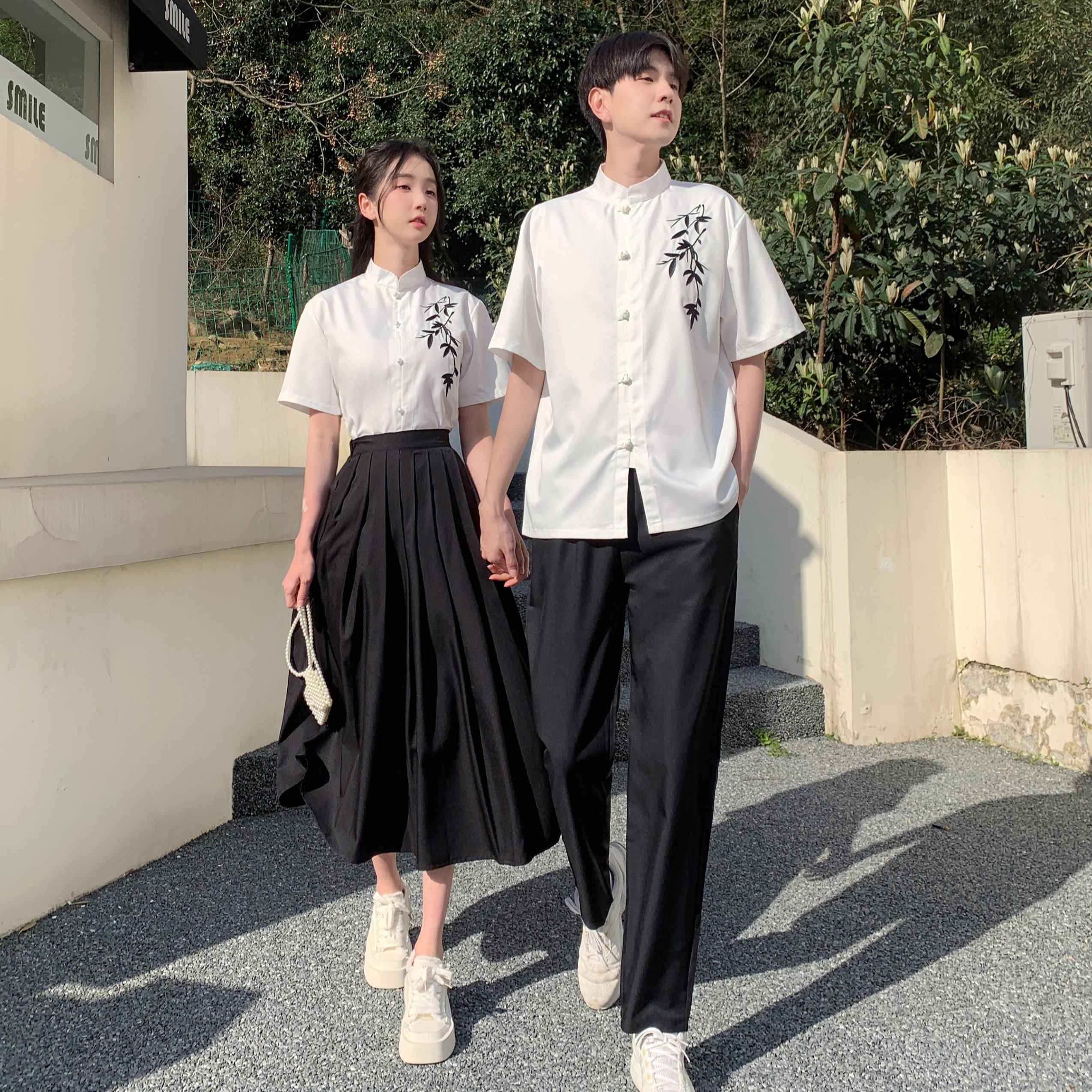 初高中生毕业班服诗歌朗诵红歌比赛合唱五四运动会演出服装新中式