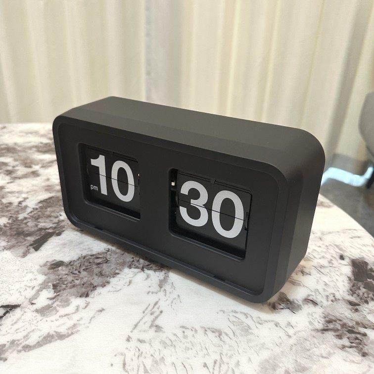 现代翻页钟创意时钟卧室客厅时尚潮流座钟挂钟北欧静音钟表防尘钟,家居饰品,挂钟,淘宝优惠券,粉丝福利购,淘宝优惠卷