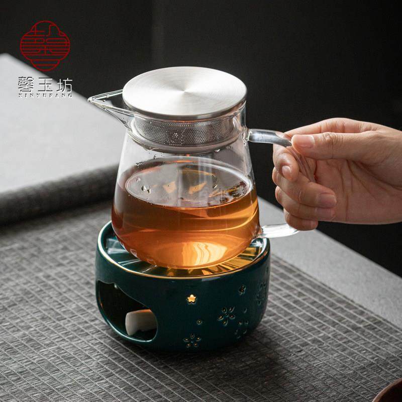 馨玉坊陶瓷温茶炉家用蜡烛加热底座玻璃茶壶餐厅泡花茶保温煮茶器,餐饮具,茶道/零配,淘宝优惠券,粉丝福利购,淘宝优惠卷