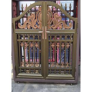 铝艺双开门铁艺庭院大门锁锌合金简约拉手院子户外锁体把手锁通用