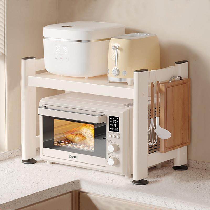 厨房微波炉置物架台面多功能可伸缩双层烤箱电饭煲多层收纳架家用,厨房/烹饪用具,微波炉置物架,淘宝优惠券,粉丝福利购,淘宝优惠卷