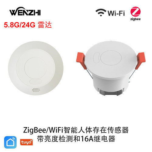 Wenzhi涂鸦吸顶/侧贴人体传感器