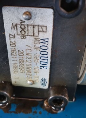 WOOUDE 电磁阀 WDJF-SB5-10B-DY2/CW220RNZ5L WOJF 压滤机换向阀