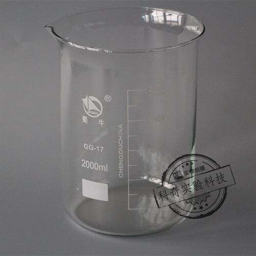 【蜀牛】3000ml低型烧杯 厚壁烧杯 玻璃烧杯 3L实验室器皿 正品