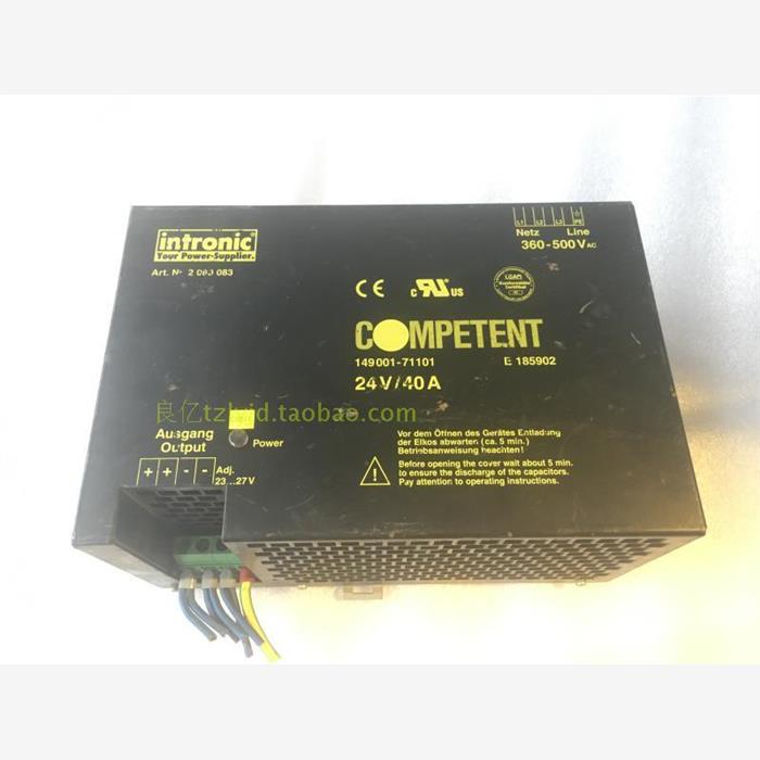 拆机二手 INTRONIC COMPETENT 三相380V输入 24V40A 电源 2080083