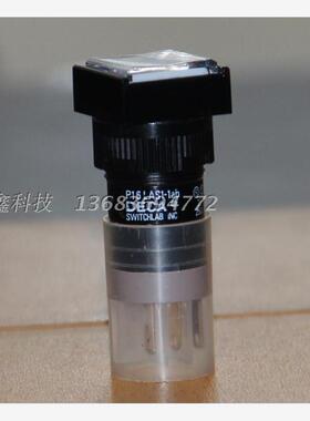 P16LAS1-1AB台湾进联正方形白色带锁按钮开关单路常开常闭DECA