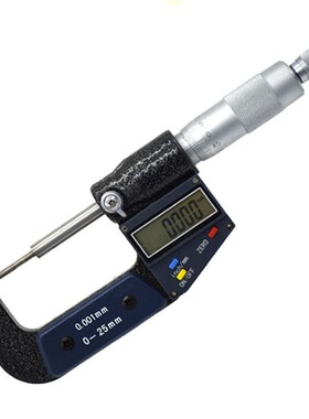 数显小头壁厚千分尺0-25mm测微器精度0.001花键直径2mm 3mm1mm