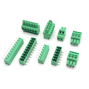 插头PCB接线端子2 3.5MM弯针插座立式 16P连接器 KF15EDGKA 插拔式