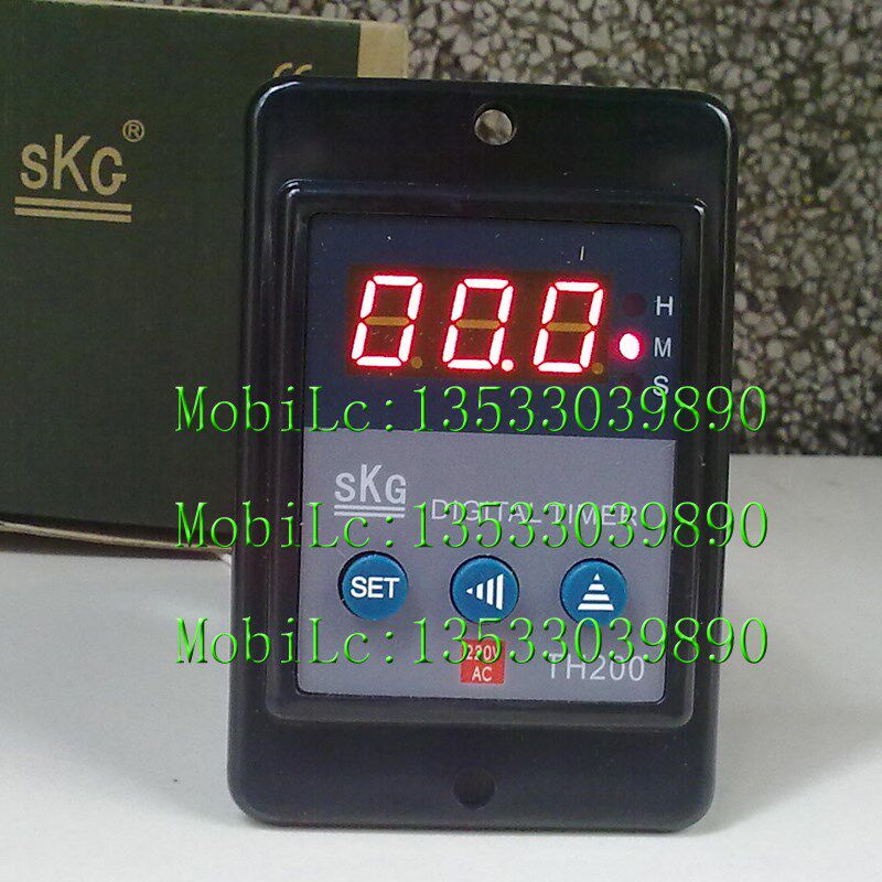 实物拍摄台湾SKG按键数显TH200 时间继电器