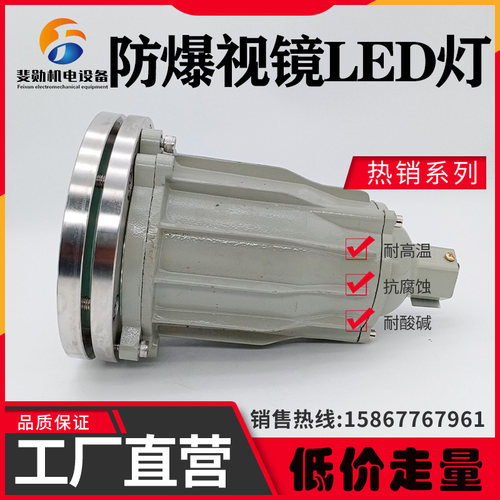 304不锈钢带防爆灯法兰视镜BSD-60孔灯反应釜射灯LED容器探照灯