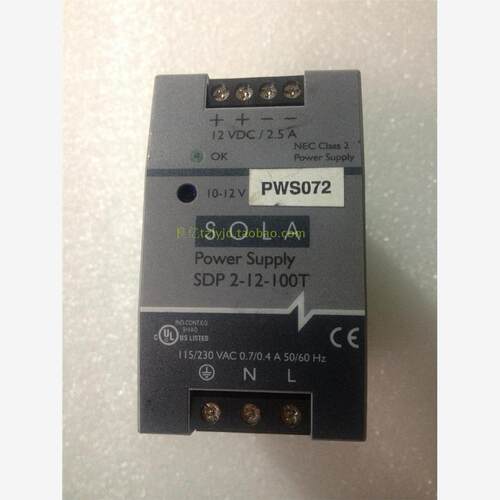 SOLA SDP2-12-100T 12v2.5A DIN导轨式电源