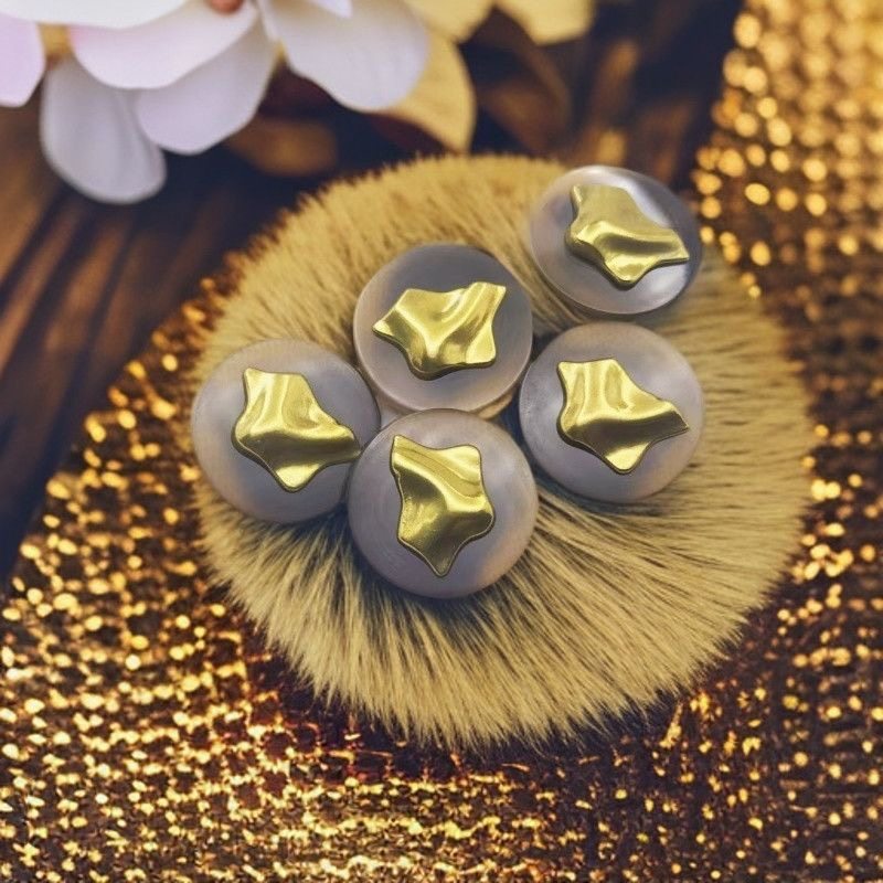 时尚金属双面羊绒扣子双拼精致花纹纽扣羊毛衫复古风女外套大衣扣