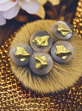 时尚金属双面羊绒扣子双拼精致花纹纽扣羊毛衫复古风女外套大衣扣