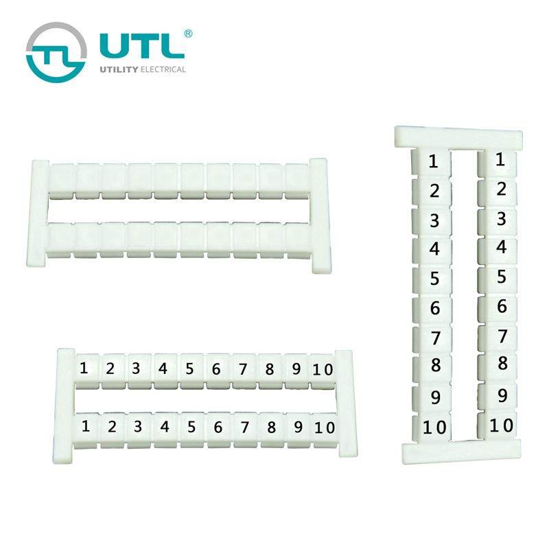 尤提乐JUT2系列接线端子标记条DEK5空白印字都可以一条十粒现货