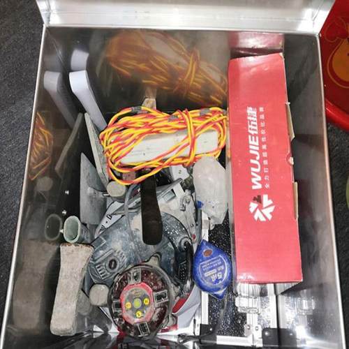 大白铁皮工具铁箱子储物子锈钢XBU箱带锁收不纳大号盒柜小铁工盒