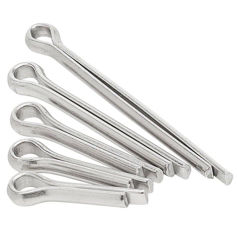 304不锈钢开口销 弹性发夹销M1M1.2M1.5M2M2.5M3M4M5卡销插轴销钉
