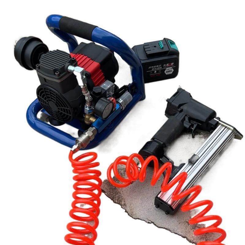 无无缸无油锂电气刷泵小型充气家泵空高压机木工压无油UKR用便携