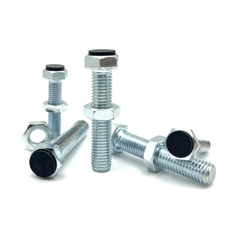 TDB51-M4 带聚氨酯止动螺栓型限位螺丝镀锌外六角碳钢国标UST4-15