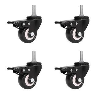 1.5寸静F7MJSH86音万向带轮刹车装 向挂衣架落地衣架通用服万轮