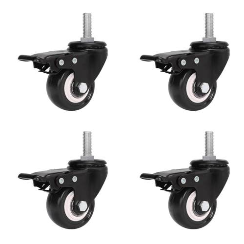 1.5寸静F7MJSH86音万向带轮刹车装向挂衣架落地衣架通用服万轮