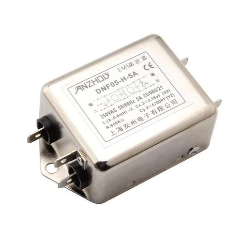 ANZHOU安州 EMI滤波器 DNF05-H-5A 双节滤波器5A 电源净化器