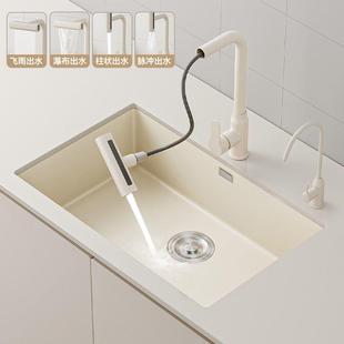 房304米入黄色加水厚不锈钢槽USI单槽厨洗菜盆洗碗池嵌式 台下盆单