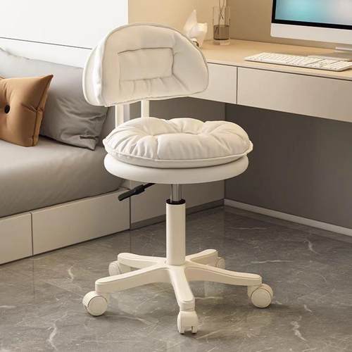 奶油风卧室妆椅小户型现代椅简约靠背椅升降化妆吧椅化餐厂家直供