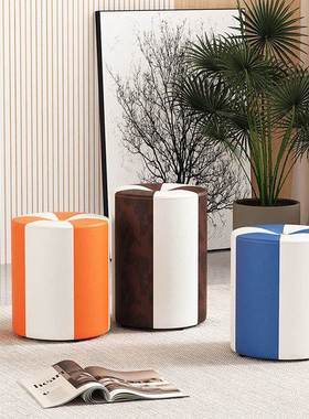 鞋客厅轻奢沙凳LN/THDB-北欧小板凳家用形发时尚梳妆凳换凳实木圆