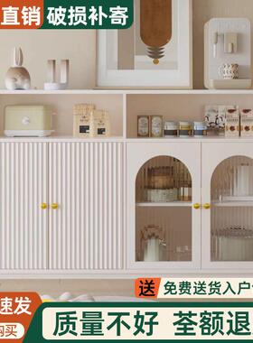 XCJ厅餐子边柜客柜实木家用代靠墙一体置物茶水现柜储物