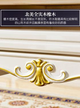 欧大式办桌美式奢华全书实木书桌电脑ZG-65905桌书房写字台公桌总