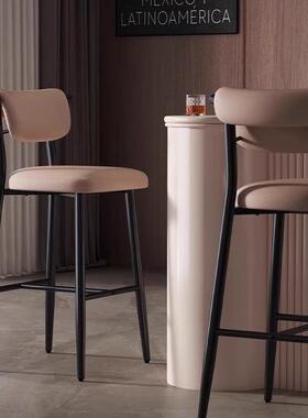 约前台收台酒吧椅银子吧台椅家用a6yEE7Am奢高轻脚凳现代简吧台凳