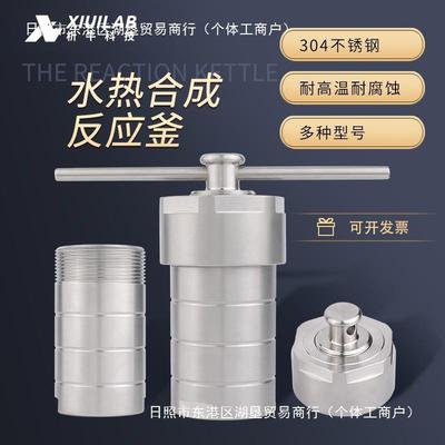 水内热合100ml成反应釜不衬锈钢四氟溶样实验室高温压高消解罐
