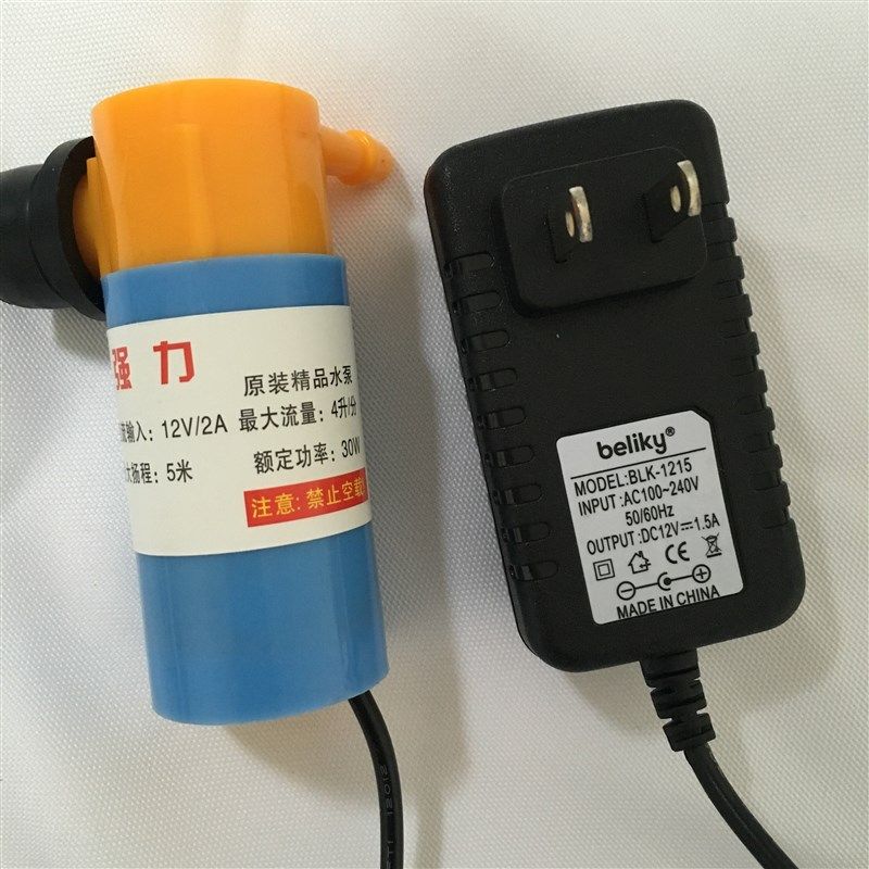 12/24V直流微型电动潜水泵 无刷 水电开槽 钻孔机供水 切割机降尘