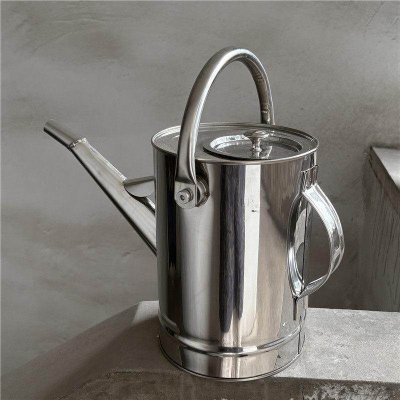 304不锈钢油桶5升10升15升20升带盖带滤网长嘴加油油桶手提加油壶