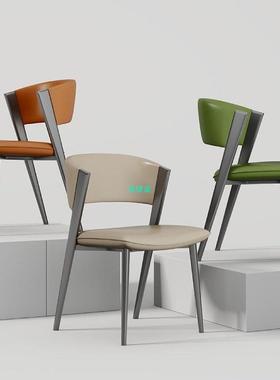 餐椅家简用感轻奢高级OSV桌餐椅意式极简休闲靠背椅现代约高档椅