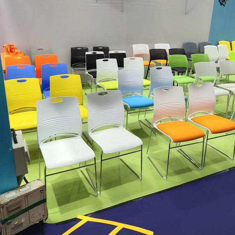 椅办久公89会议家可叠落用休闲会客椅子洽谈职员电脑椅坐舒适培训