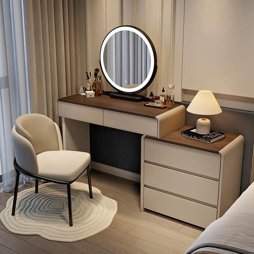 梳妆小台卧室代现简约型小型北欧轻奢全实#85？？木化户妆桌子收