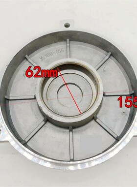 铝电机壳盲盖100Y2/YL子口156轴承206不通孔3KW前盖