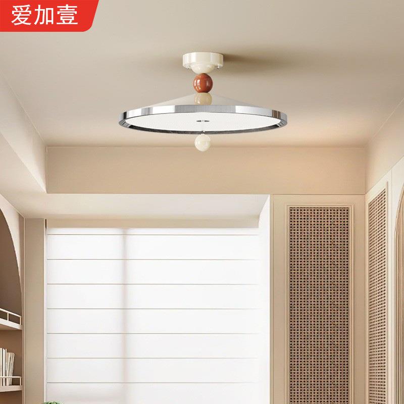 法式中古风卧室吊灯高级感2025新款奶油风主卧房间复古书房吸顶灯