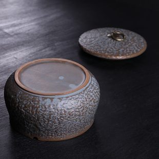大号多功能家用潮流渣缸客厅烟灰缸办公室创意陶瓷复古茶 餐厅个性