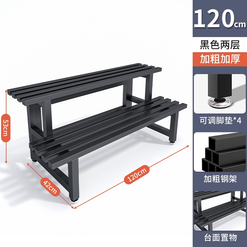 花架阳台落地式多层不锈钢阶梯置物架客厅简约现代铁艺多肉盆架子
