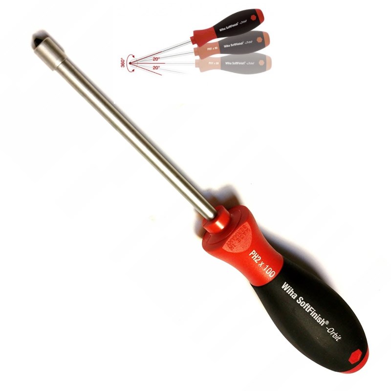 老款 德国威汉WIHA 万向20度弯头十字螺丝批起子 311TO PH1 PH2