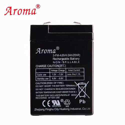 Aroma电瓶蓄电池3-FM-4(6V4.0Ah /20HR儿童电动车三轮摩托车通用