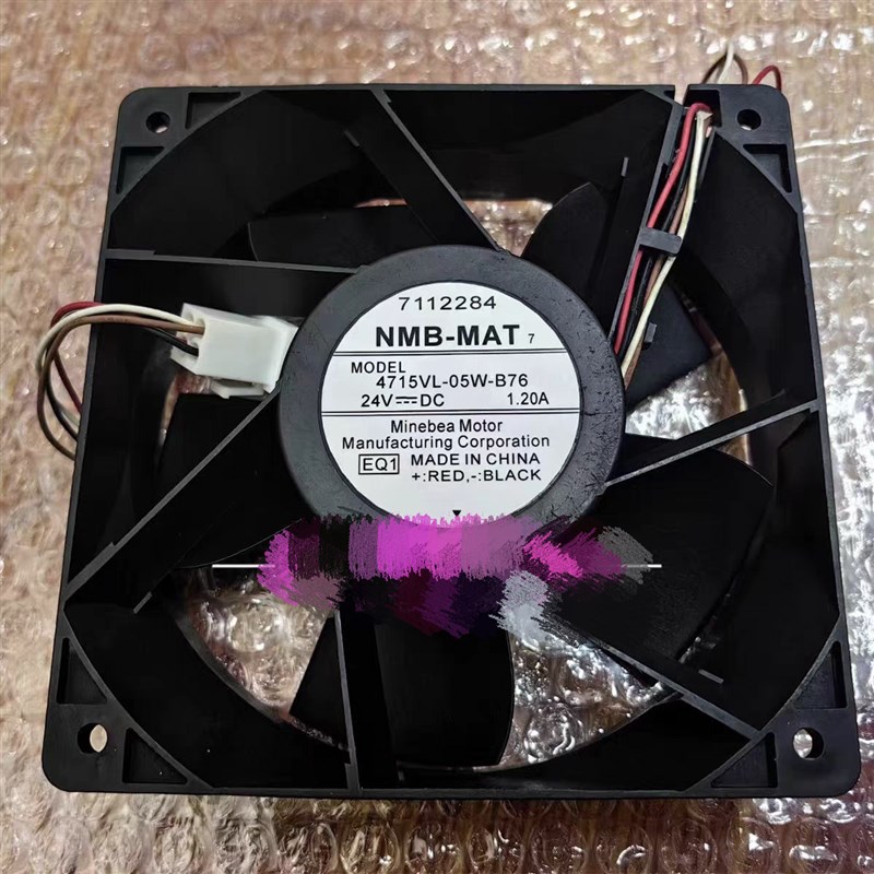 NMB 4715VL-05W-B76 24V 1.20A 12CM 12038 ACS880变频器散热风扇